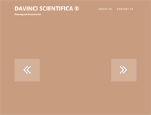 Tablet Screenshot of davinciscientifica.com